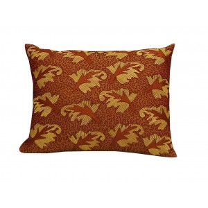 scattered leaf pillow