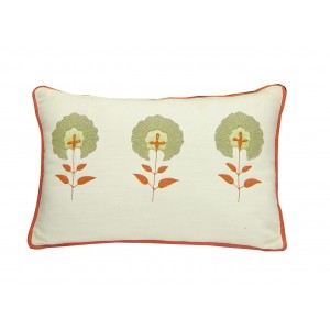 floral block pillow