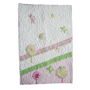 flowers and butterfly quilt