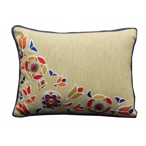 folk mural pillow