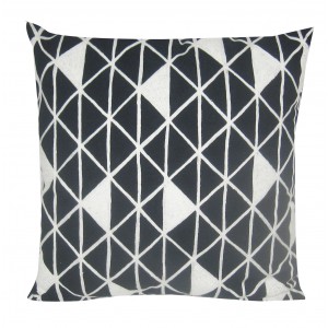 diamond grid pillow