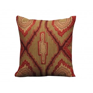 aztec embroidered pillow