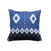 navy geo pillow