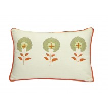 floral block pillow