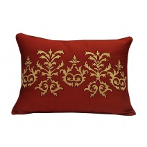 renaissance pillow-red/gold