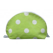 green dots cosmetic bag
