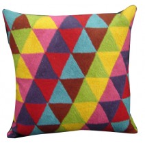  bright triangles pillow