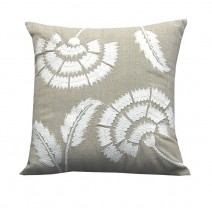 floral fan pillow